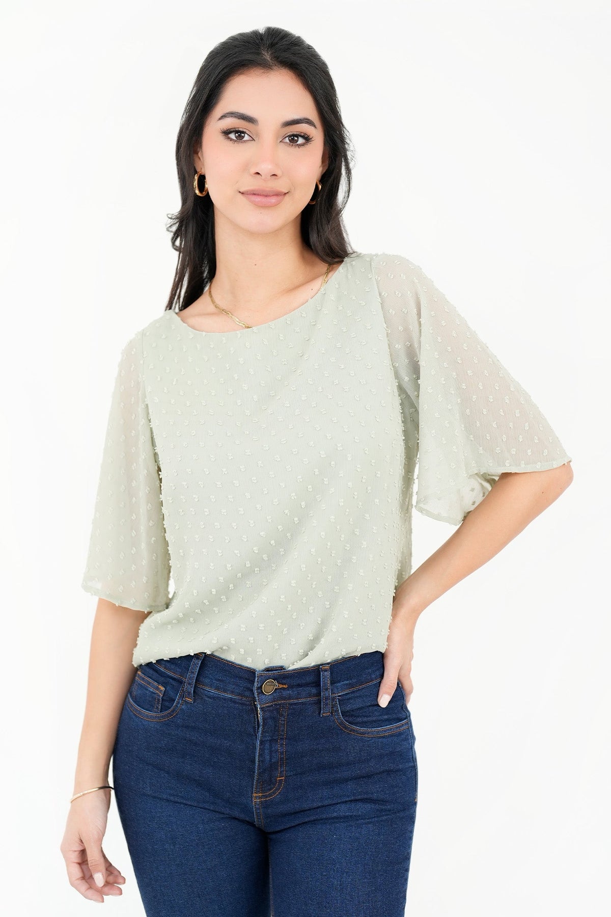 Blusa Manga 3/4 Acampanada Forrada BLU06013GSAVMTSM