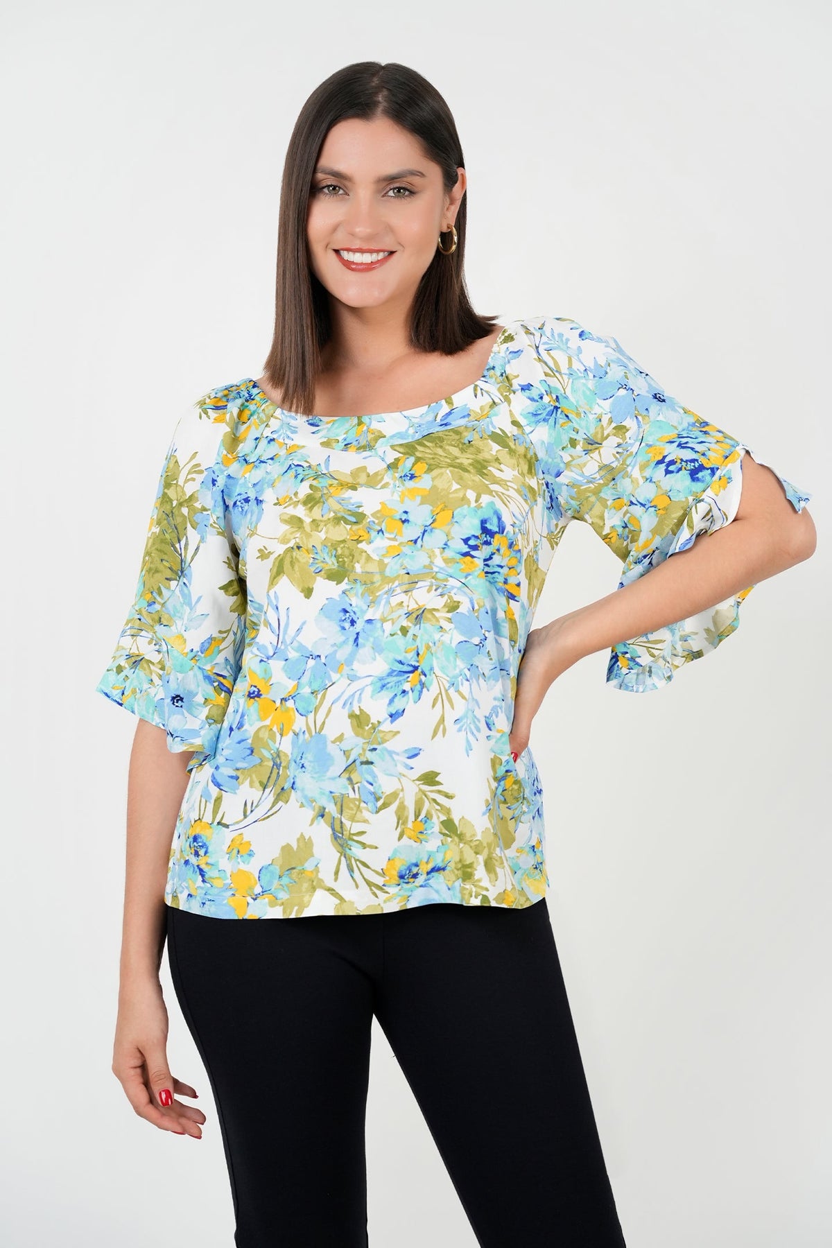 Blusa Manga 3/4 Elástico Cabezamanga BLU04048CRGTUQME