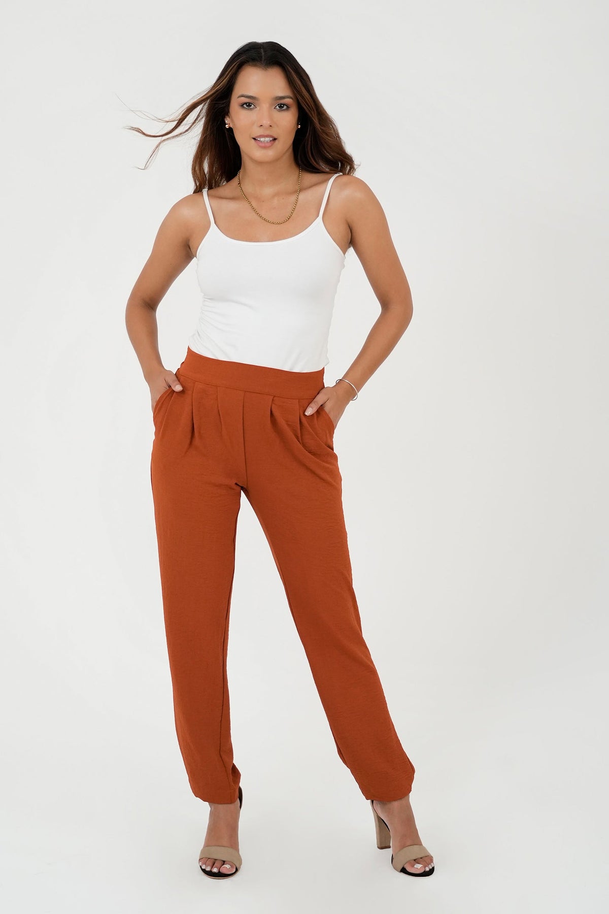 Pantalón Baggy Cintura Elástica PAN05082BGNCMOSM