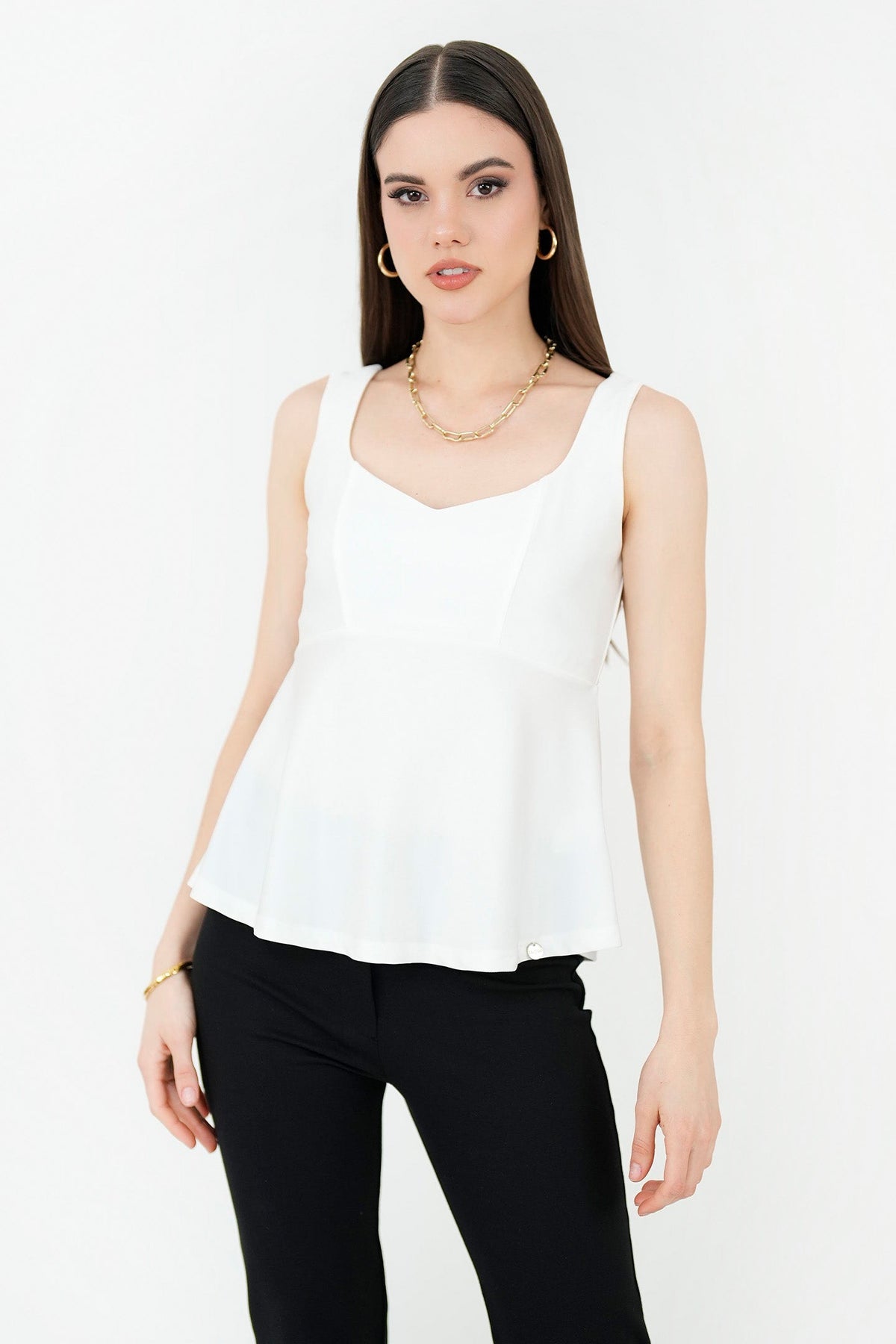 Top Lycra Escote Semi Corazón TOP06138LYSHUEME