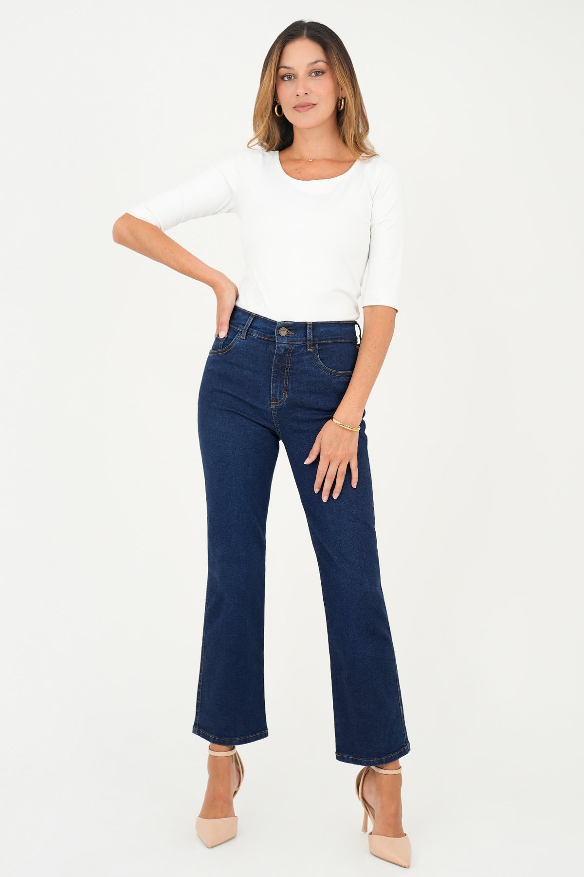 Pantalón Clásico Recto PAN07111DENAZL34