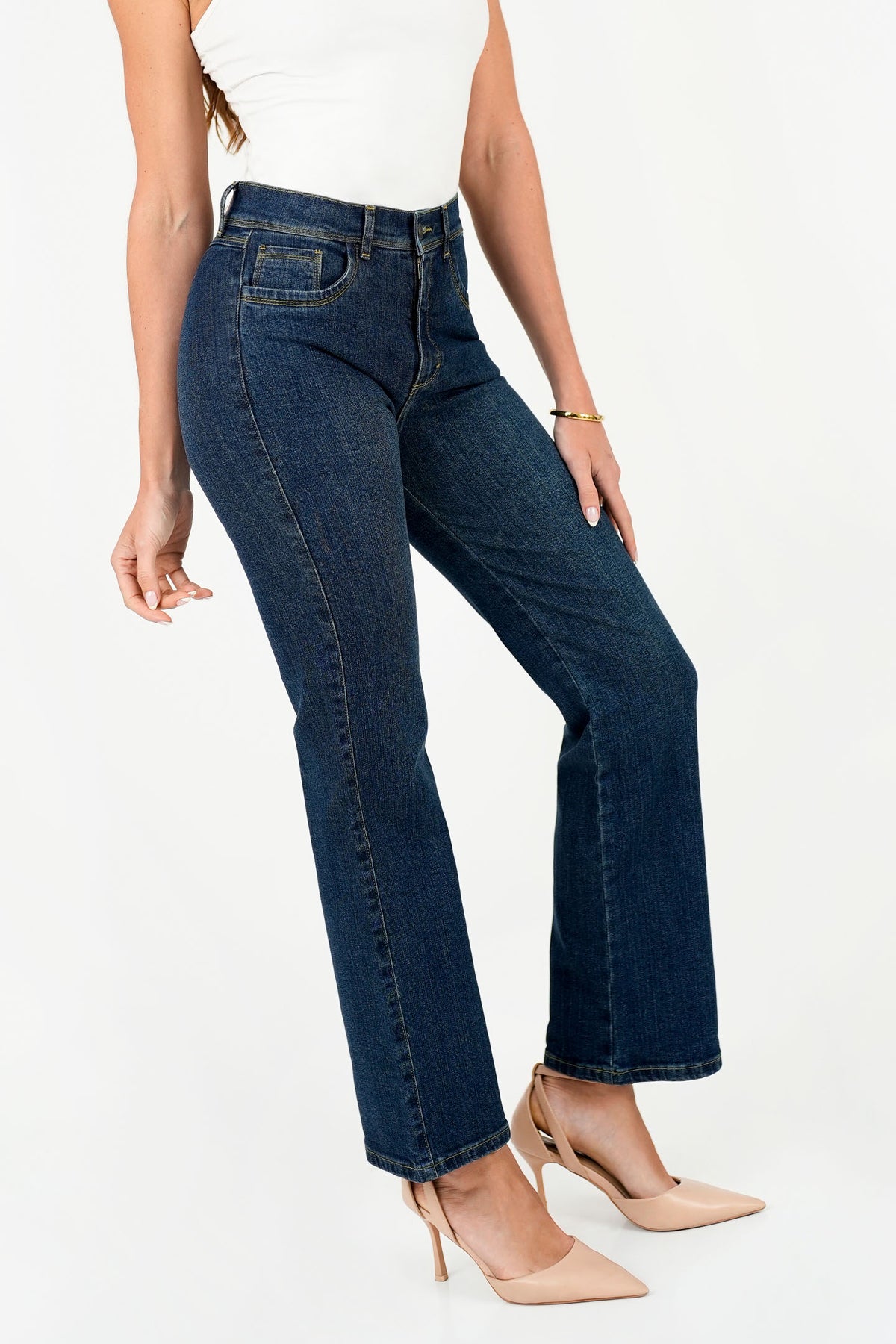 Pantalón Clásico Recto Denim PAN08152DENAZL28