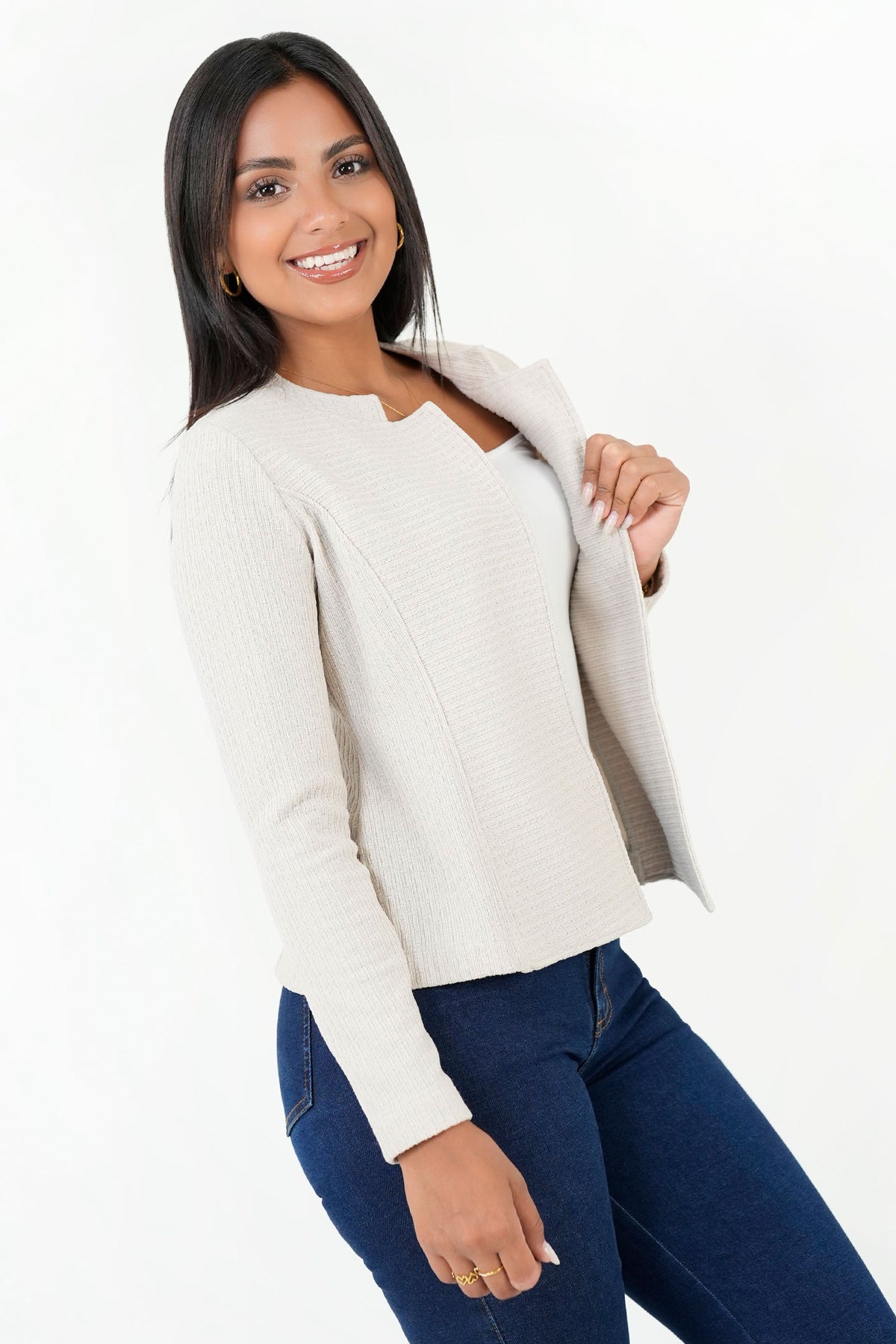 Chaqueta Corta Manga Larga Chompero CHQ09001CHPBEIXL