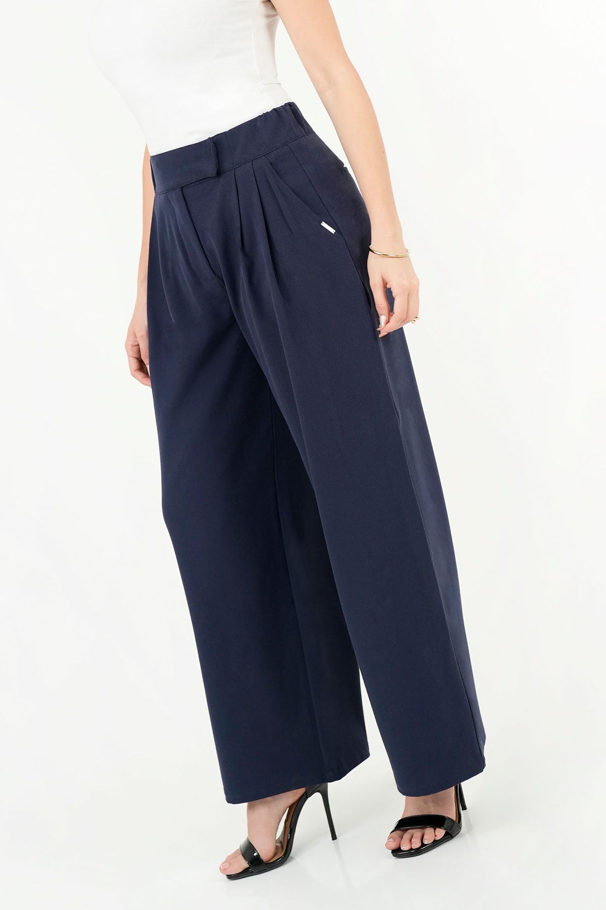 Pantalón de Vestir Tela Catania Rosse PAN09027CREAZLME