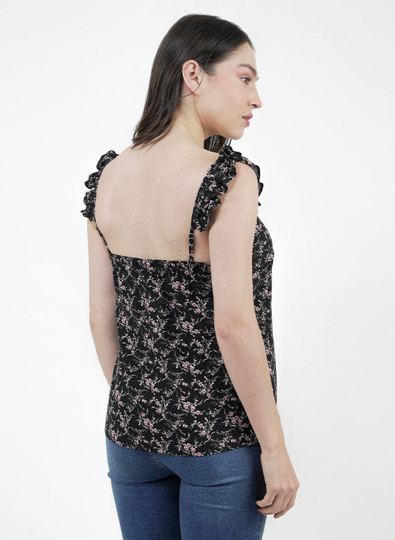 Top Cuello Fruncido Bobos Floral