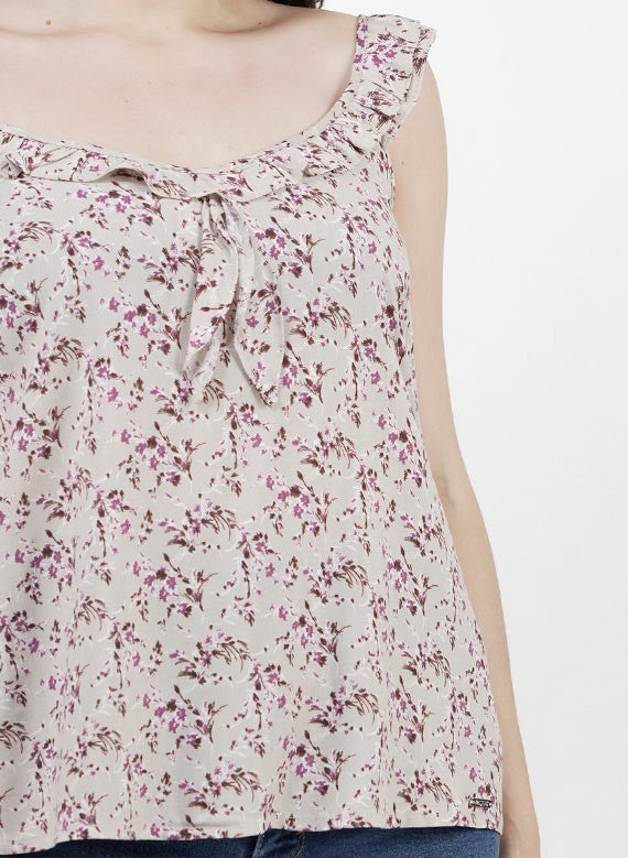 Top Cuello Fruncido Bobos Floral