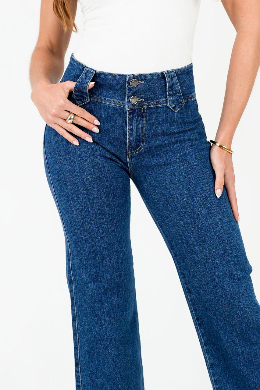 Pantalón Recto Denim