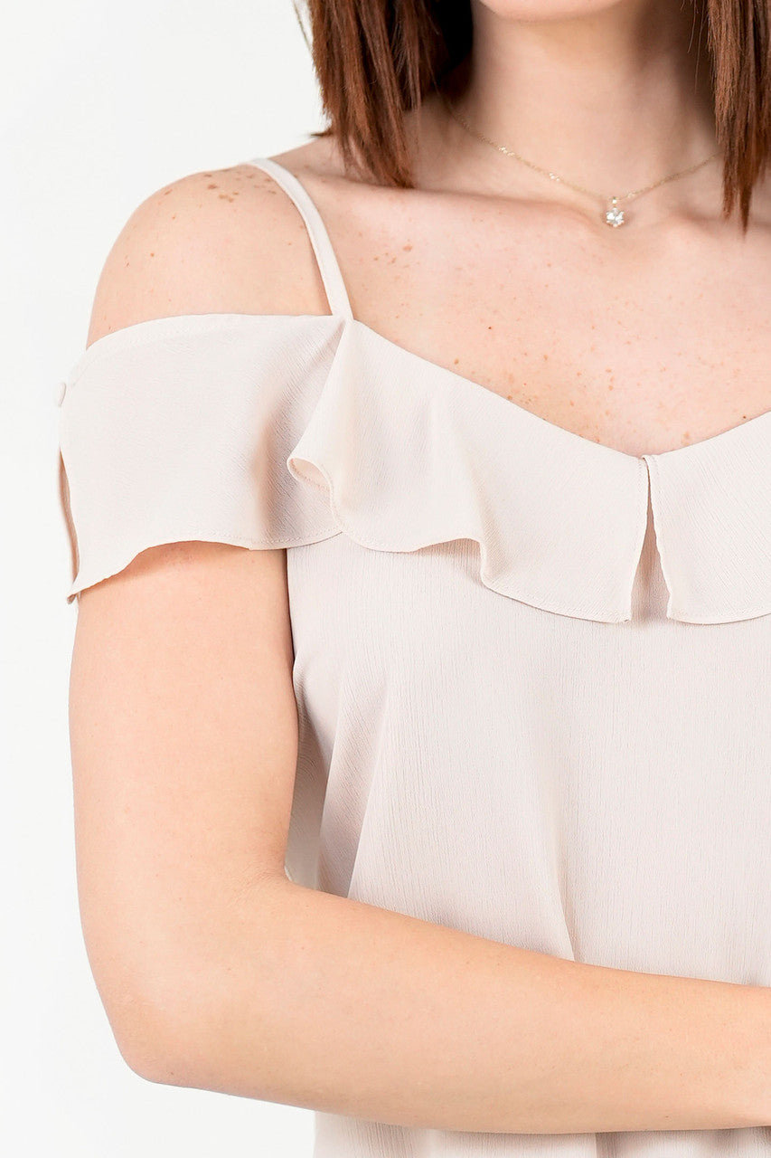 Blusa Gasa Hindú con Ruffle