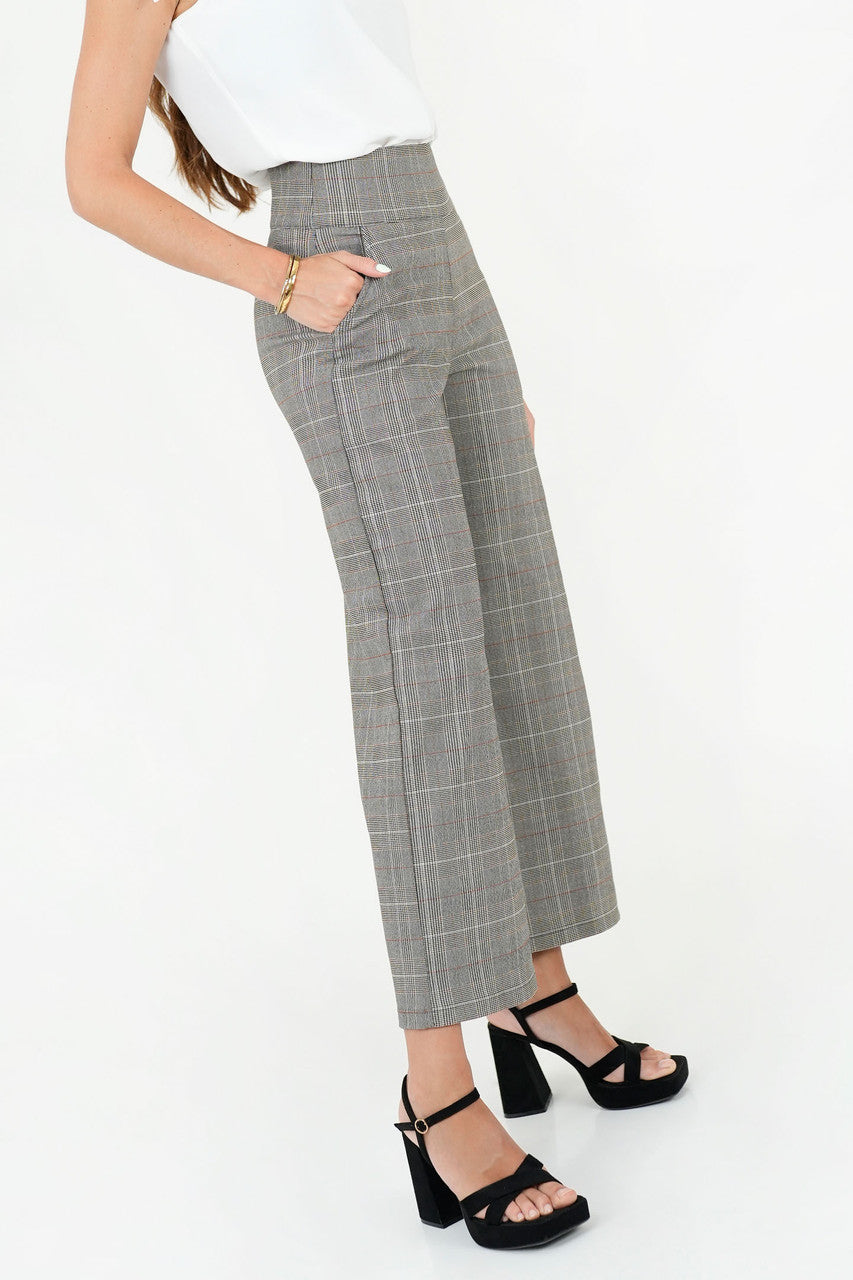 Pantalón Palazo Stone Pretina Elasticada con Bolsillos