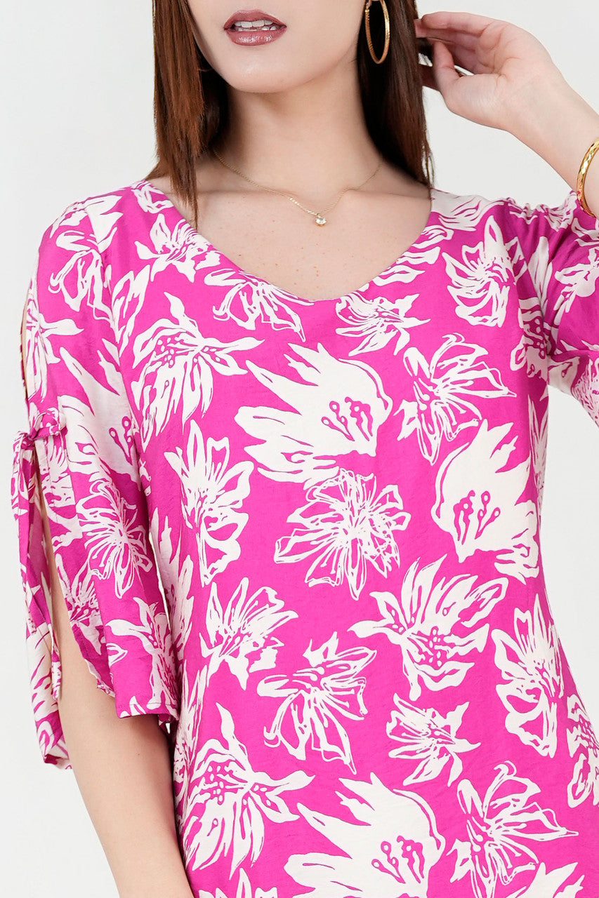 Vestido Seda Bali Escote V