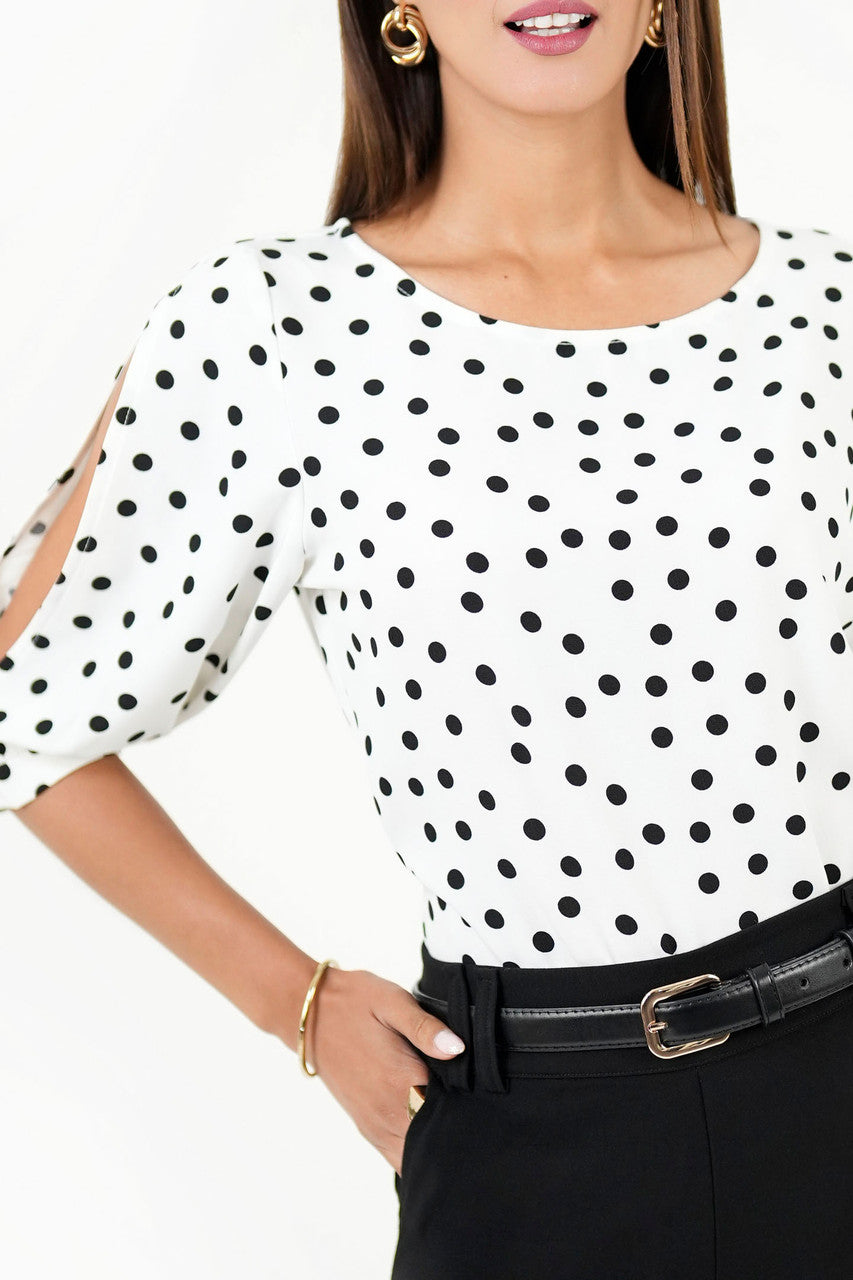 Blusa Manga 3/4 Abullonada