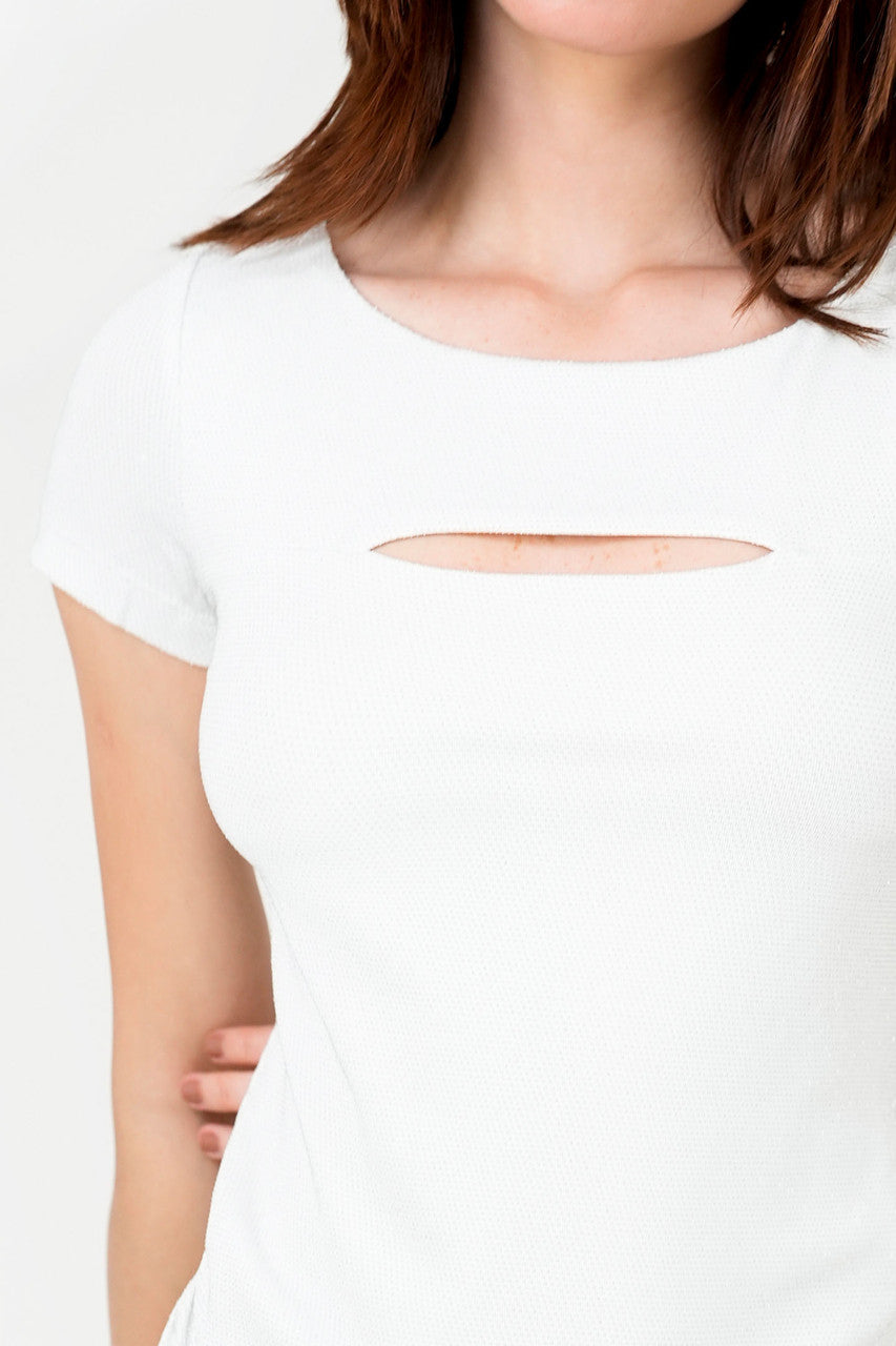 Polo Escuba Crepé Lurex con Abertura Ojal