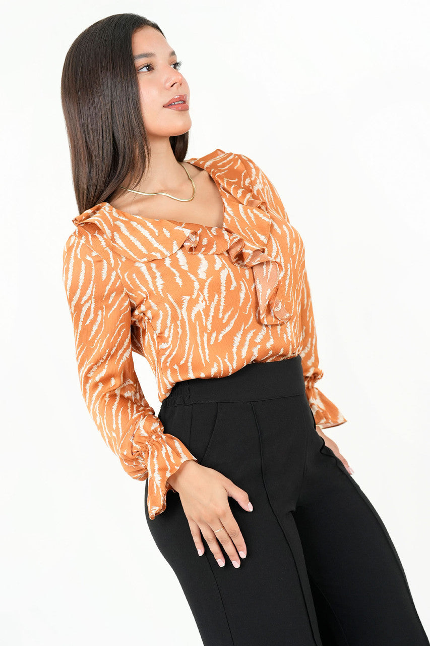 Blusa Manga Larga Estilo Boho