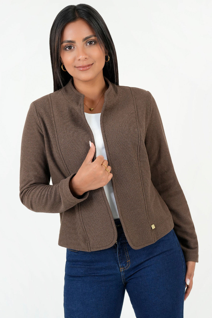 Chaqueta Corta Chompero con Cuello Neru
