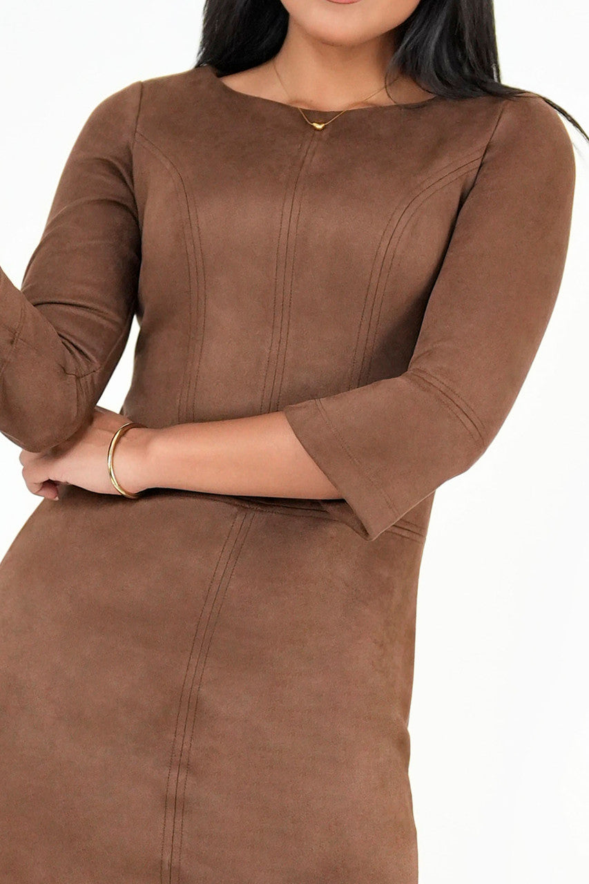 Vestido Corto Suede