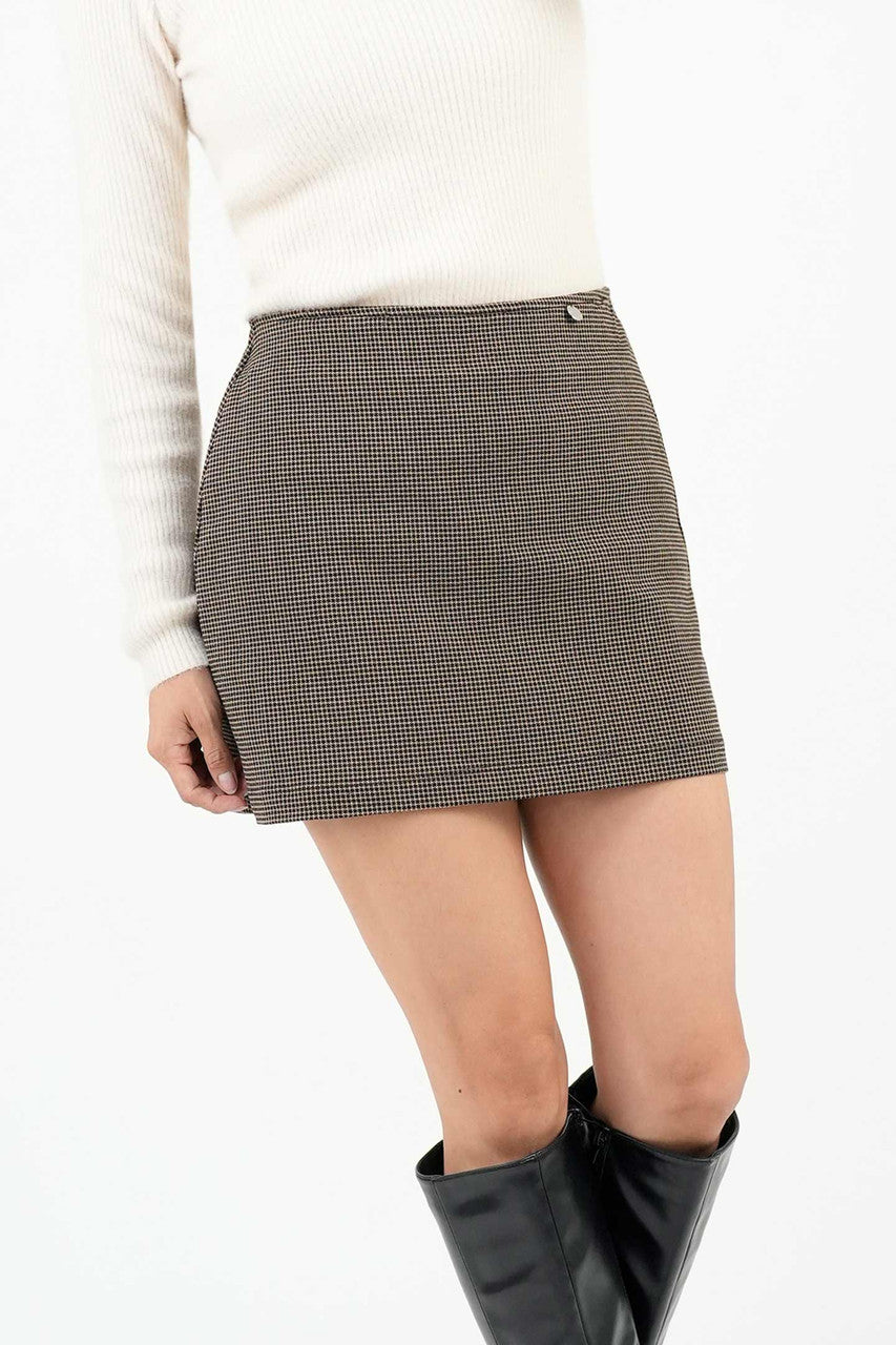 Minifalda Short de Corte Recto