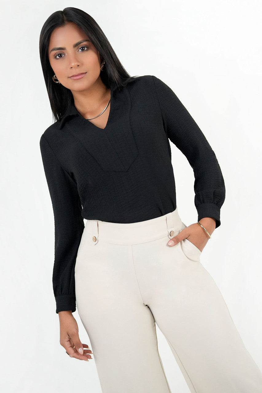 Blusa Vienna Chanel Manga Larga