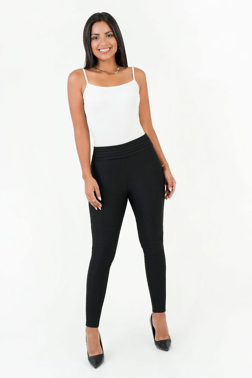 Legging Moda Tela Loma con Detalle en Pretina