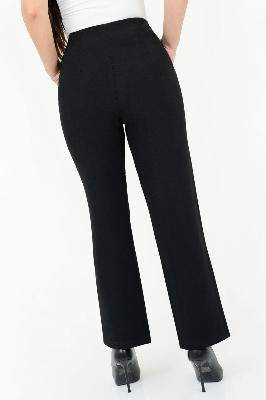 Pantalón Tela Verona con Pinzas y Bolsillos Laterales