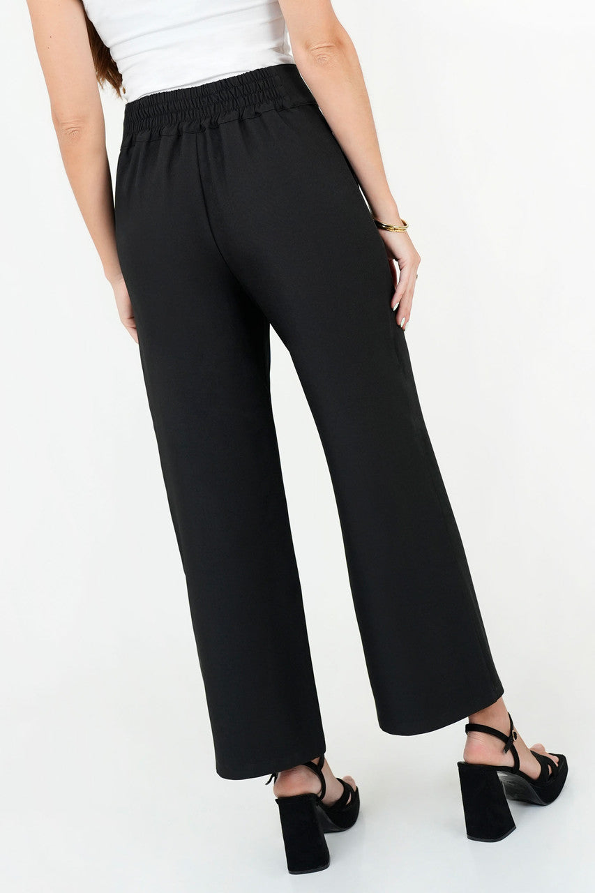 Pantalón Palazo con Pretina Cruzada