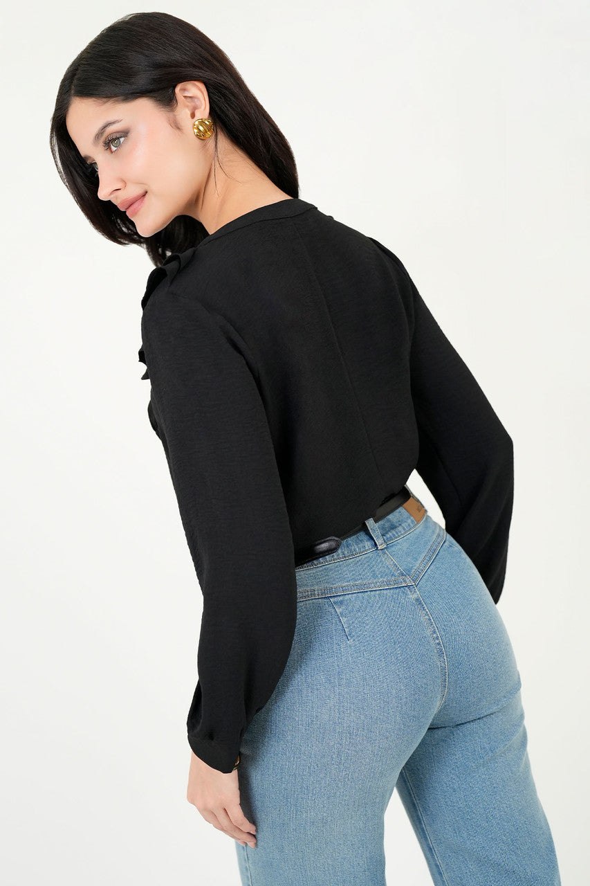 Blusa Manga Larga Estilo Boho