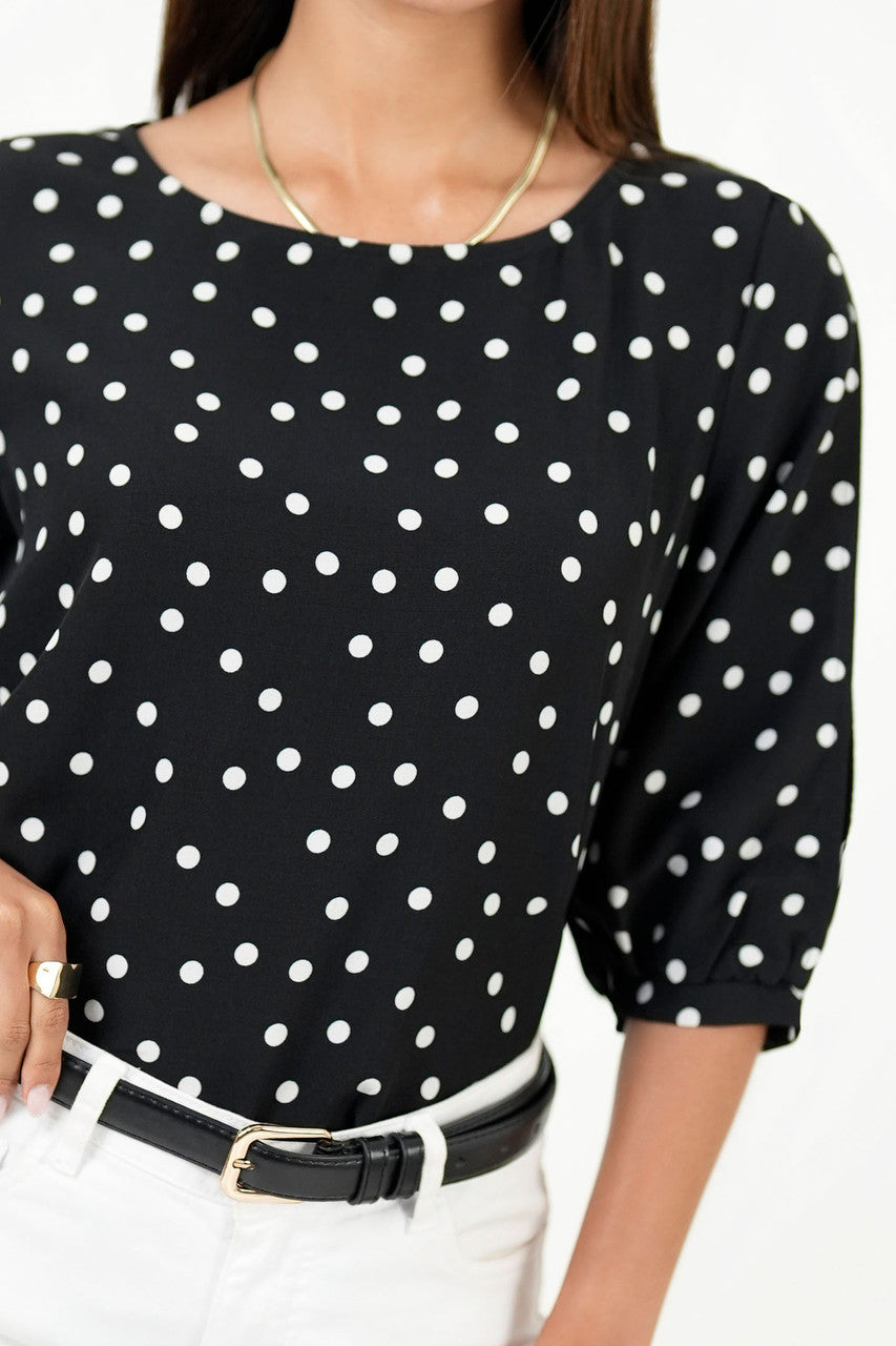Blusa Manga 3/4 Abullonada