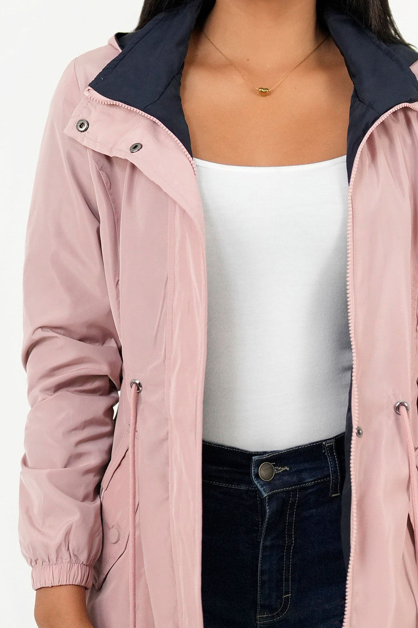 Casaca Reversible Impermeable con Capucha