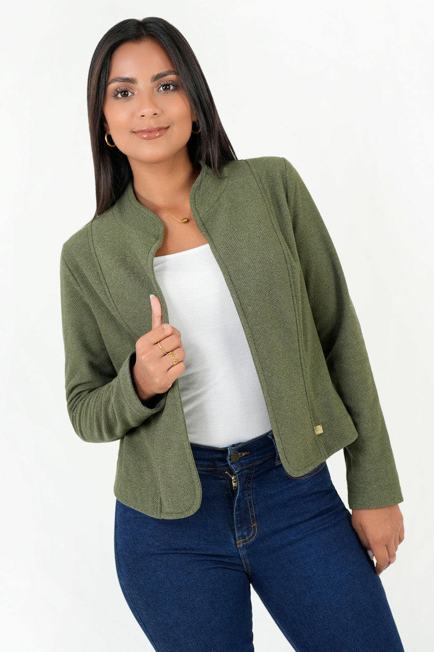 Chaqueta Corta Chompero con Cuello Neru