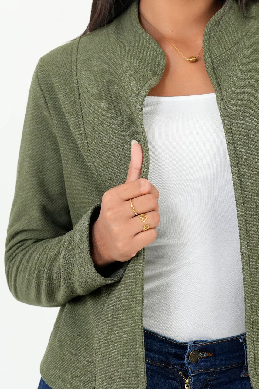 Chaqueta Corta Chompero con Cuello Neru