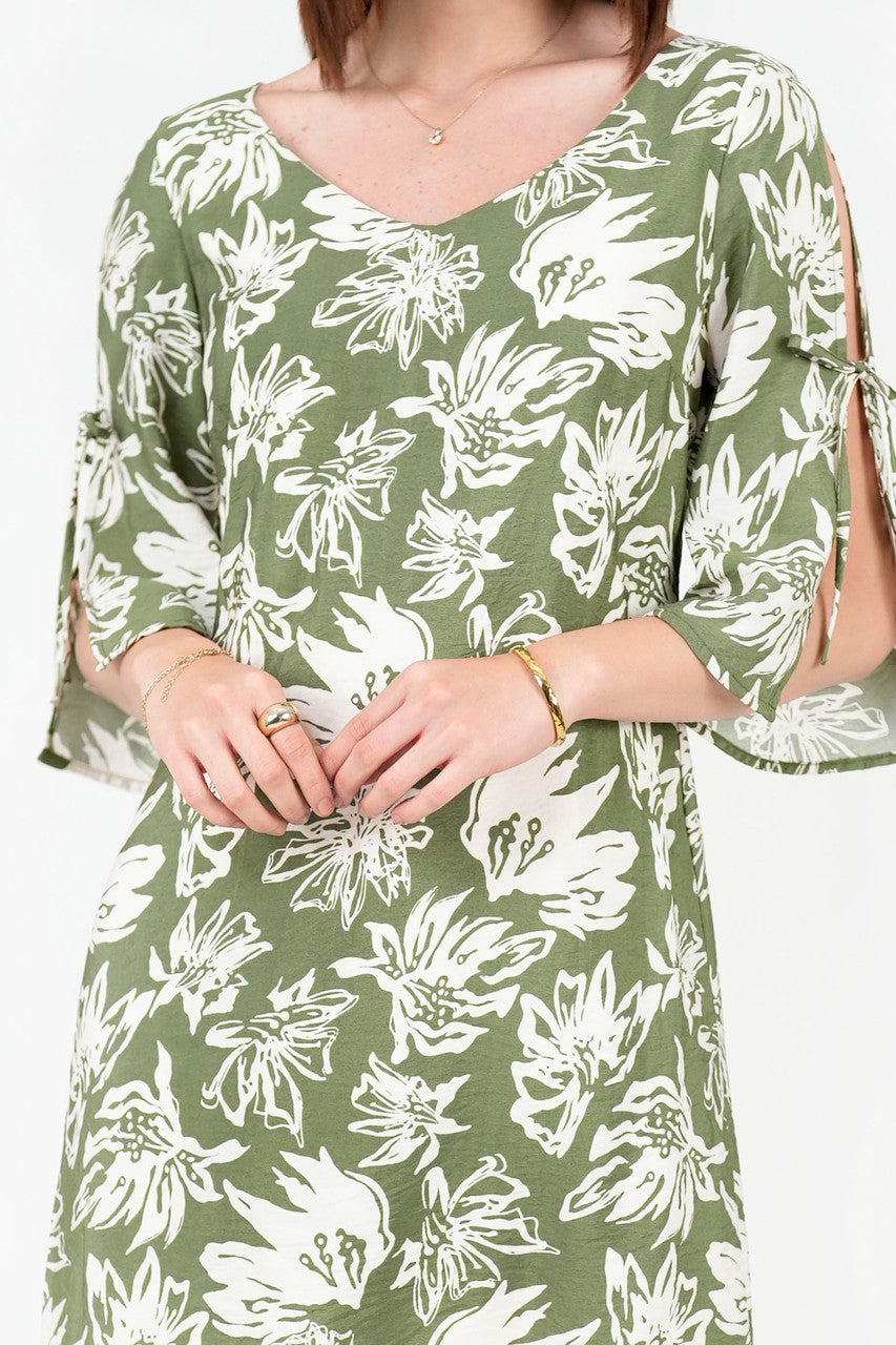 Vestido Seda Bali Escote V
