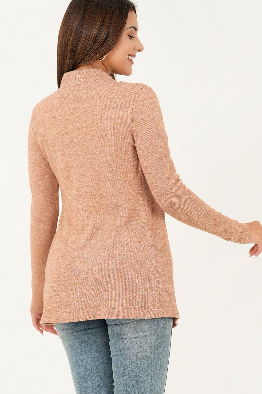 Cardigan manga larga