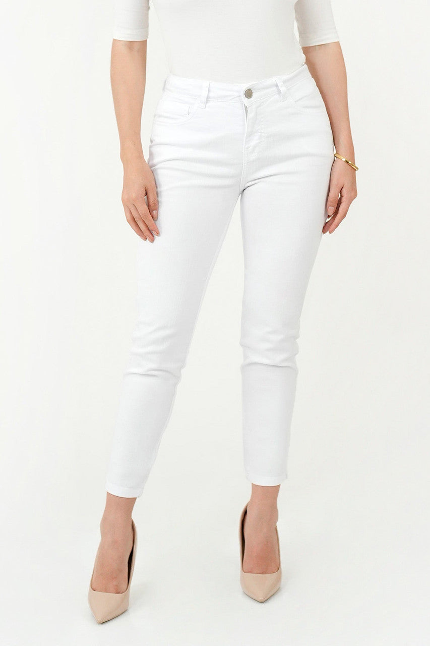 Pantalón Clásico con Pretina de Botón