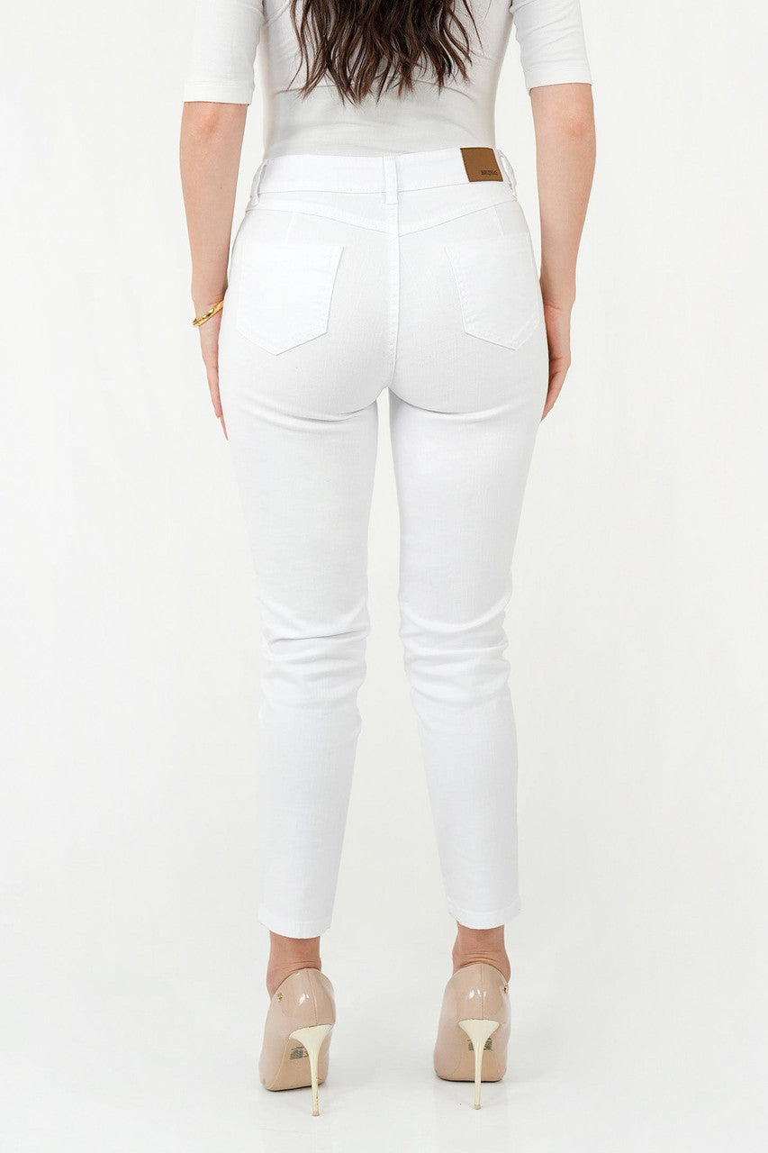 Pantalón Clásico con Pretina de Botón