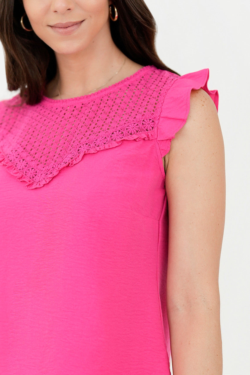 Blusa manga cero Escote espalda