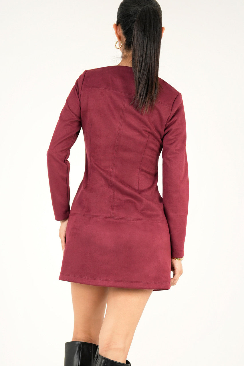 Vestido Corto manga larga