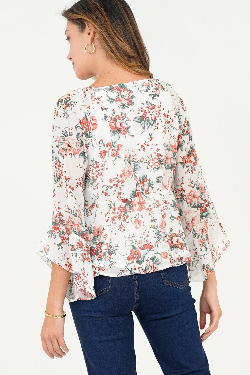 Blusa manga larga.