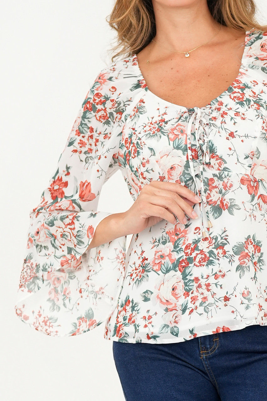 Blusa manga larga.