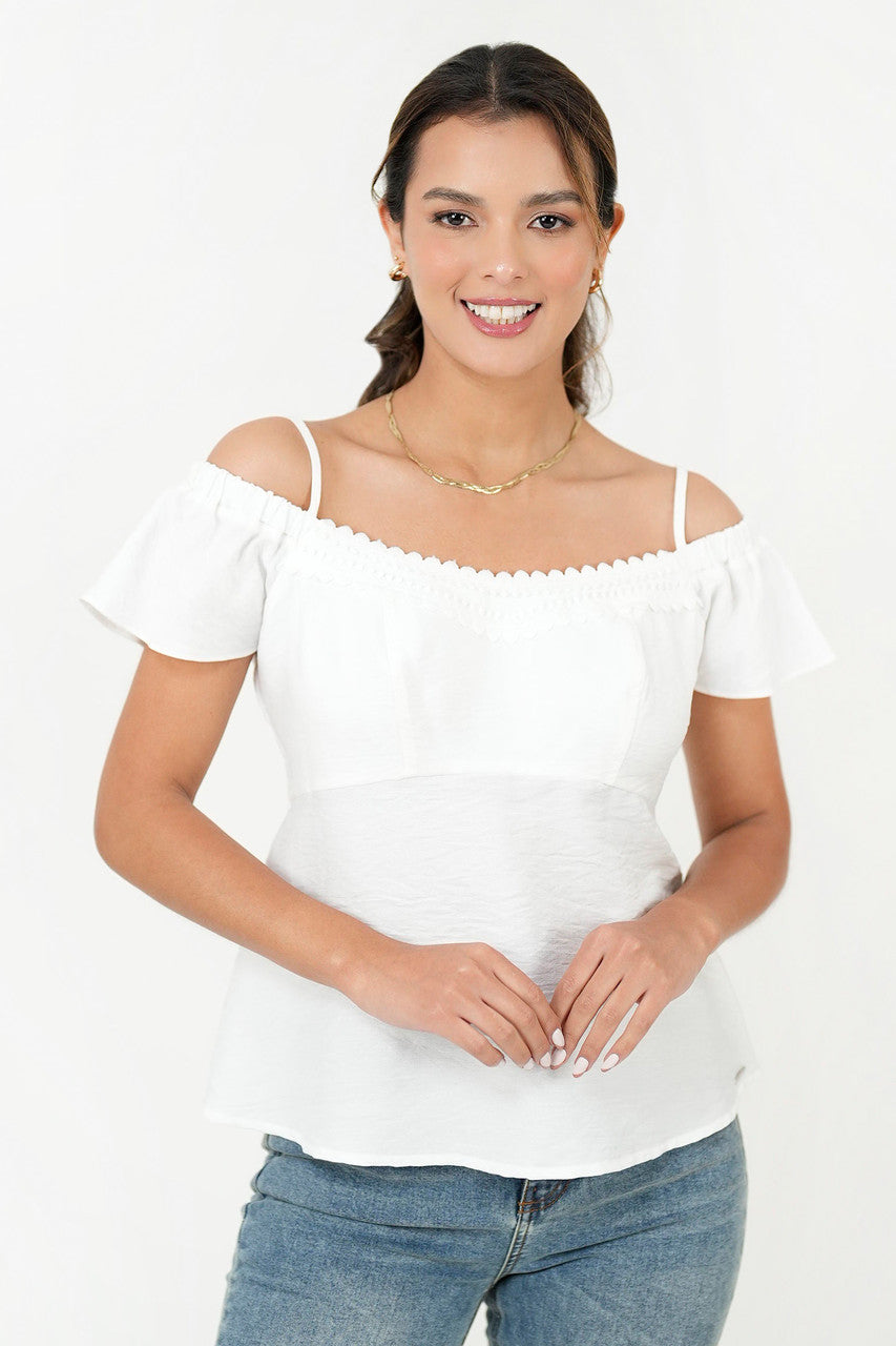 Top Tiras Delgada Off shoulder