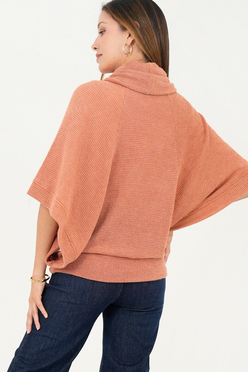 Poncho cuello alto