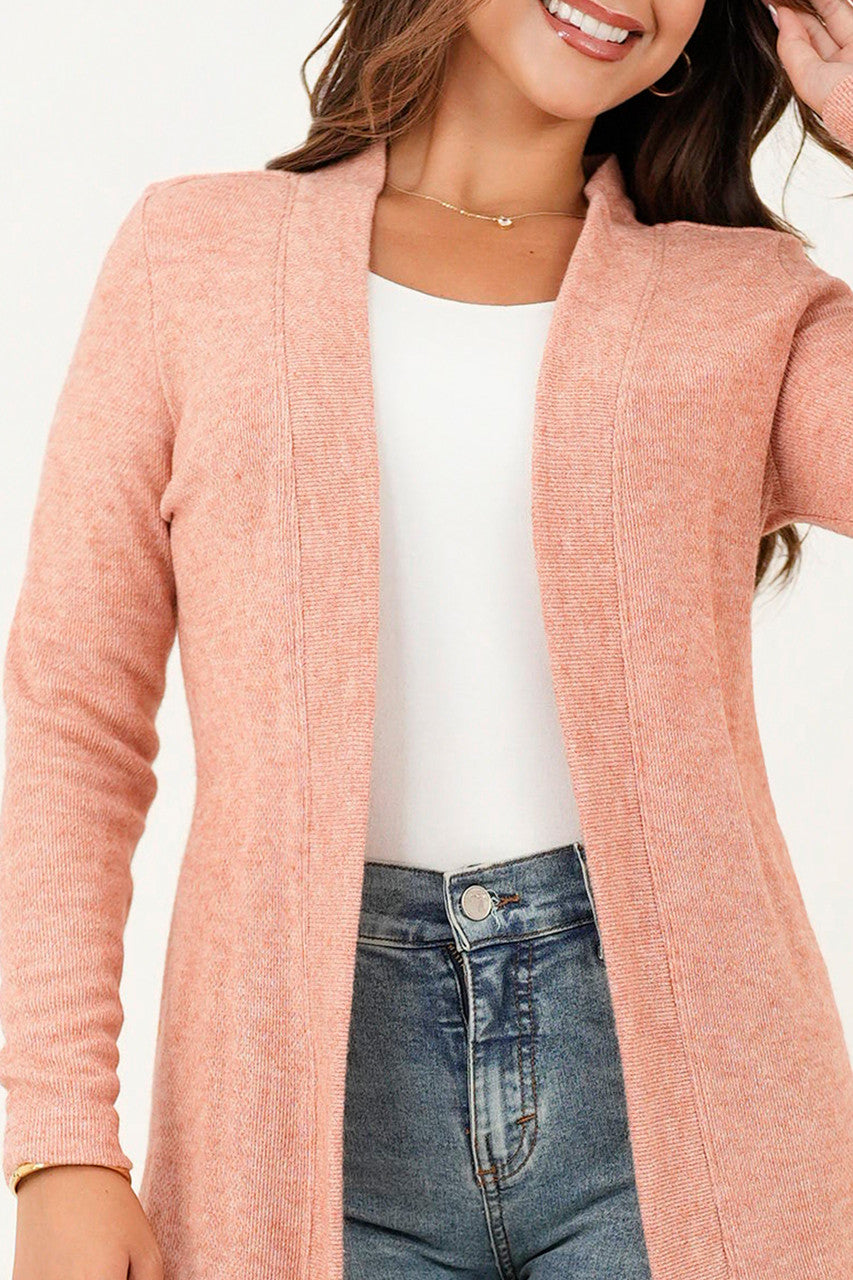 Cardigan manga larga