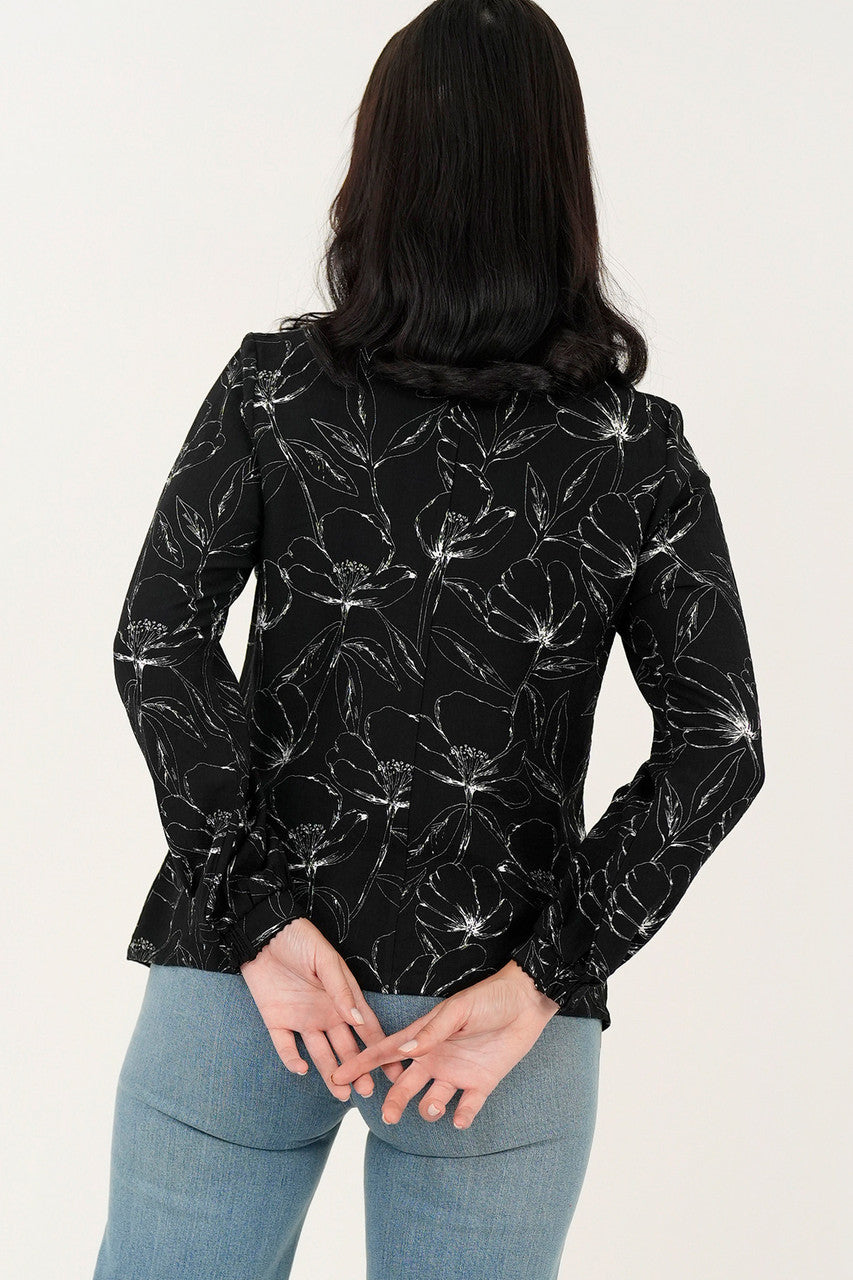 Blusa manga larga abertura lagrima