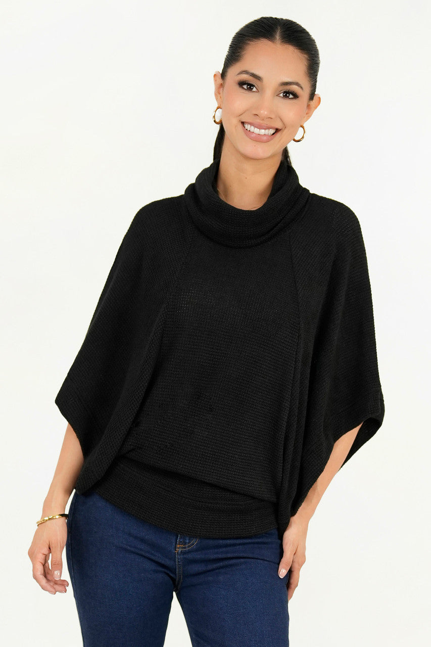 Poncho cuello alto