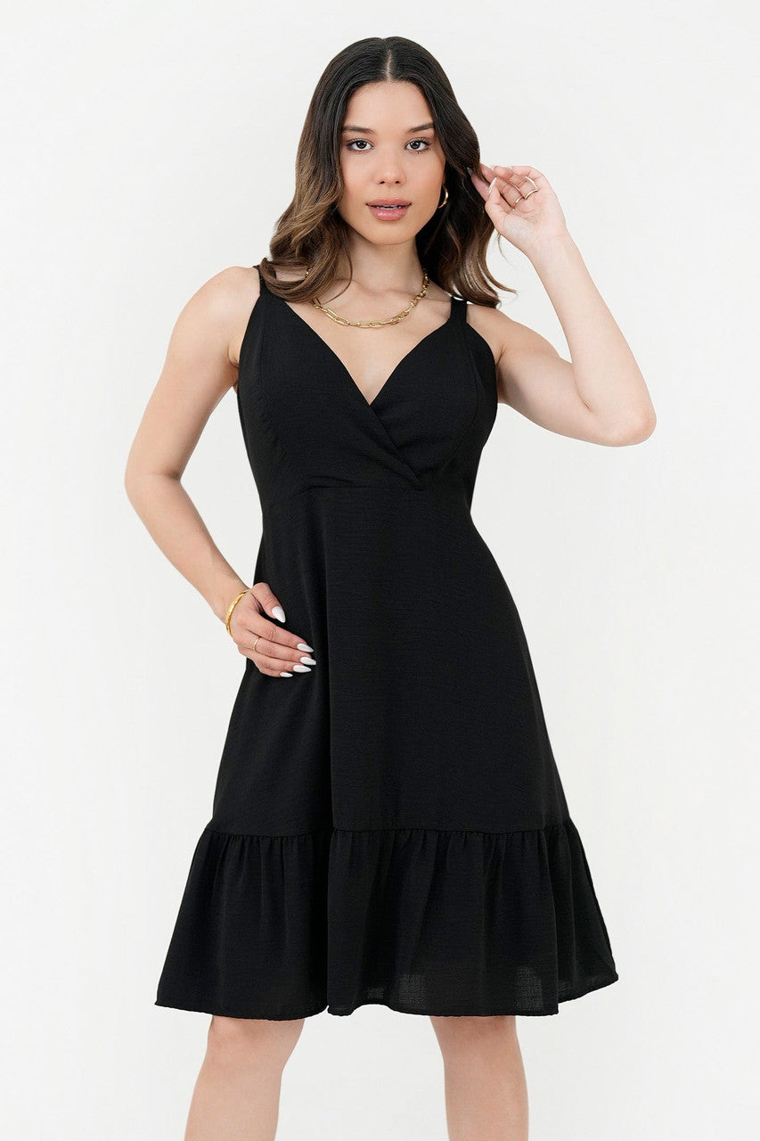Vestido Corto Copa Cruzada