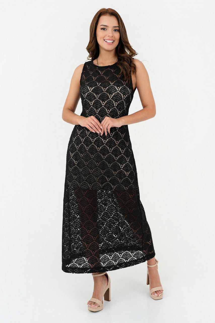 Maxi Vestido Calado Chompero