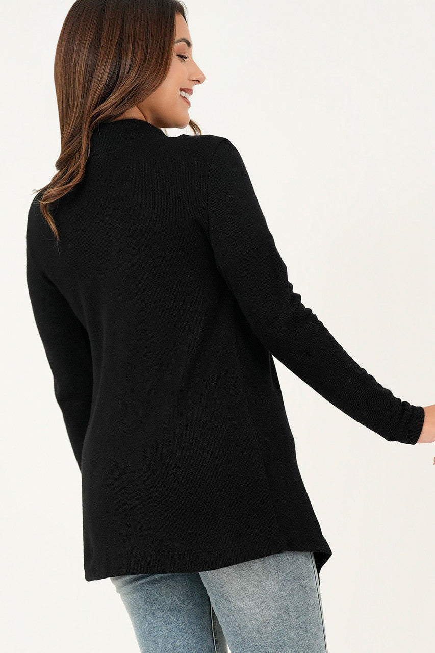 Cardigan manga larga