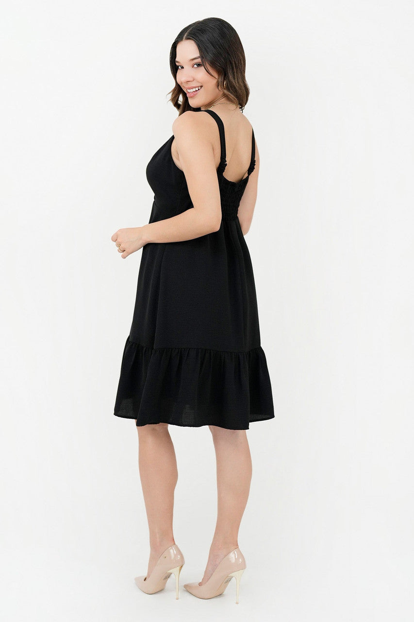 Vestido Corto Copa Cruzada