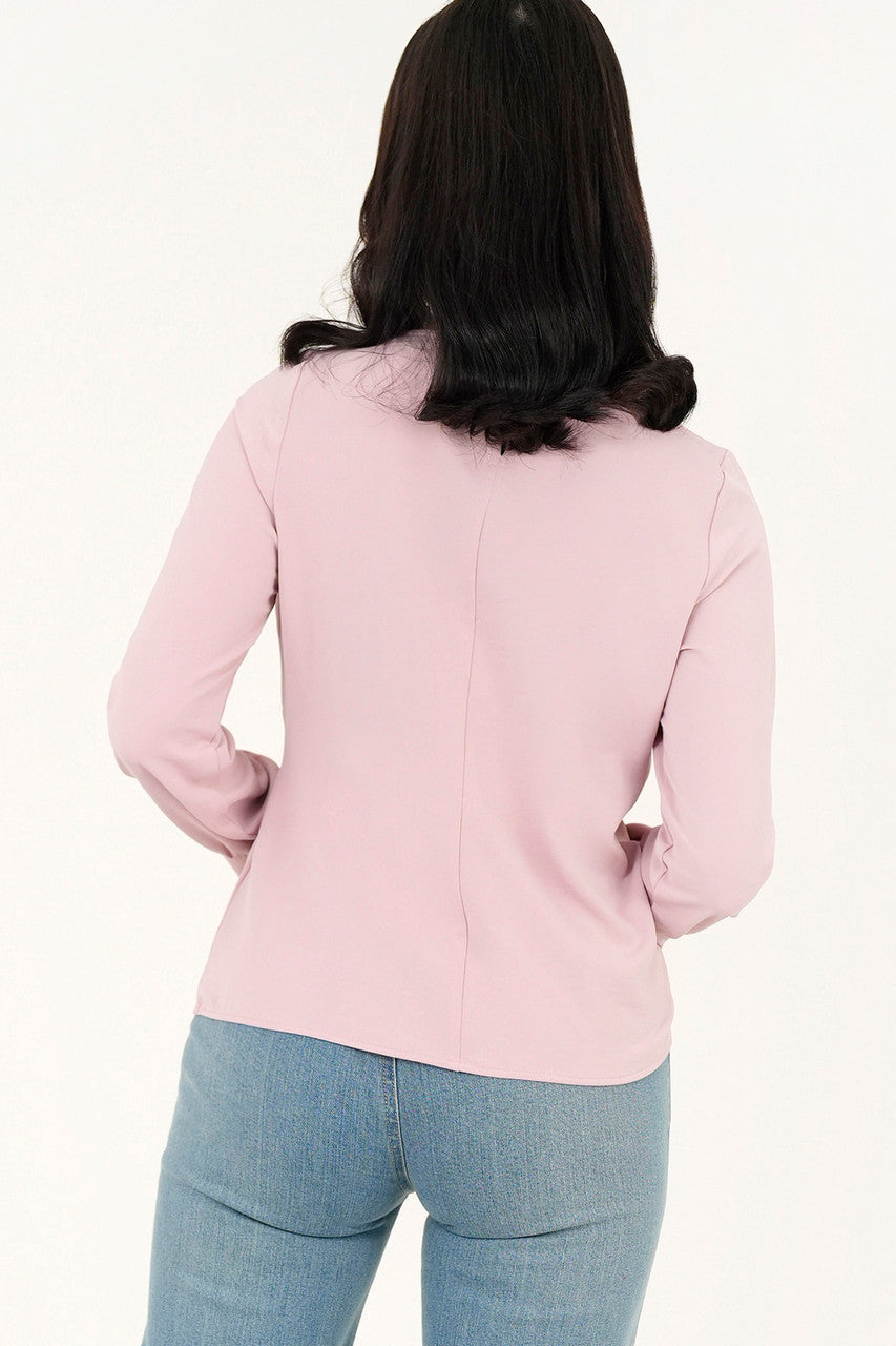 Blusa manga larga Lazo de amarre