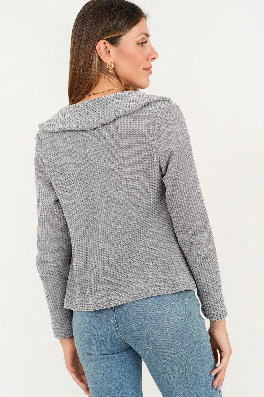 Chompa corta cuello sport