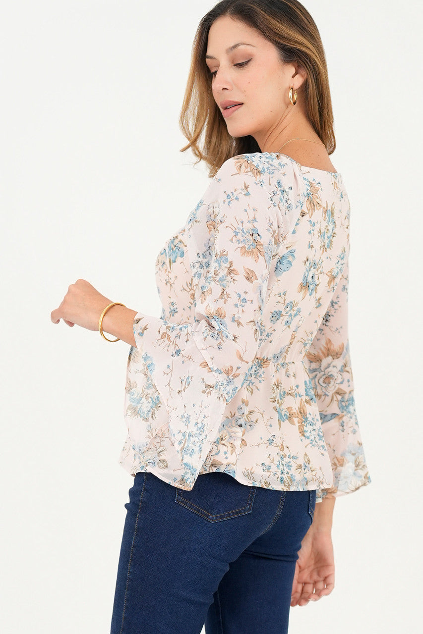 Blusa manga larga.