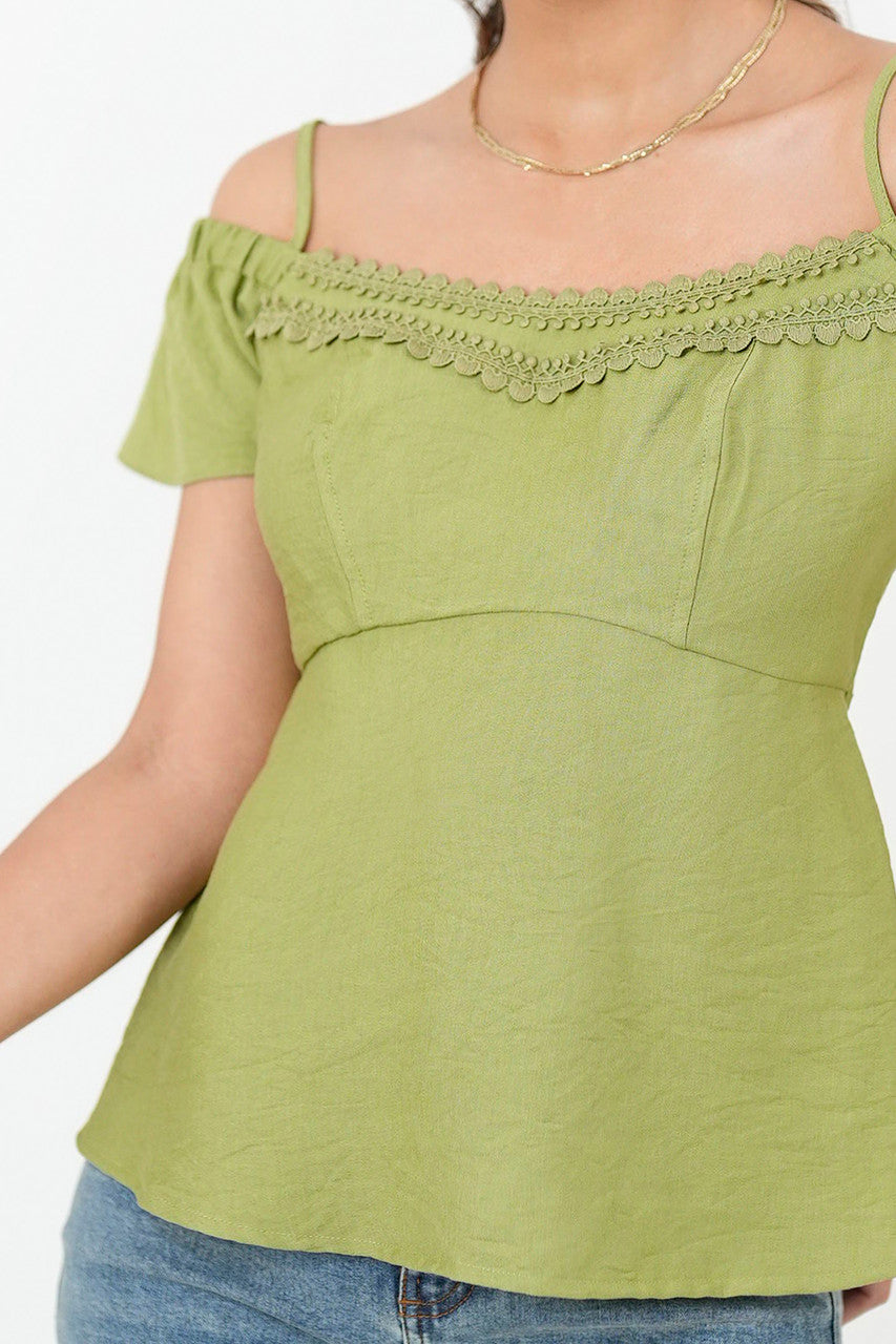 Top Tiras Delgada Off shoulder